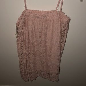 a blush pink off the shoulder blouse!